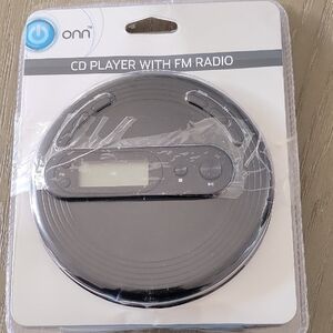 On Running Black Portable CD Player with FM Radio
